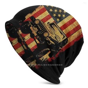 Beralar Vintage Amerikan bayrağı açık hava sporları ince rüzgar geçirmez yumuşak moda beanie şapka sevgilisi 4x4 off road s tutkunu kız 4 Temmuz