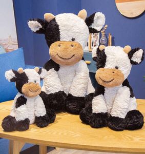 Novo animal bonito dos desenhos animados vacas recheado brinquedo de pelúcia kawaii gado confortável brinquedo macio crianças acompanhar aniversário presente natal criança q4836469