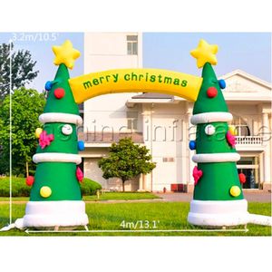 8MW（26フィート）クリスマスデコレーションインフレータブルアーチクリスマスツリーアーチウェイブロワーが販売されています