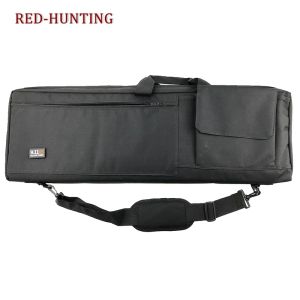 Borse Nero Airsoft Spalla 85CM 100CM Tattico Esercito Fucile da caccia Pistola Custodia per fucile Borsa a mano con morbida schiuma