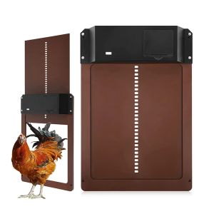 Accessories Automatic Chicken Coop Door Opener Battery Powered Light Sense Control Waterproof Pet Flap Accessories Upgrade ABS House Gate