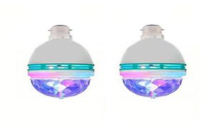 Efeitos de led inteiros 3w rotação leds lâmpadas estroboscópicas rgb multi mudança cor cristal luz palco e27 b22 festa feriado dança disc6325951