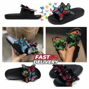 Tasarımcı Sandalet Terlik Slaytlar Salehe Ayakkabı Kadın Tokası Klasik Erkek Moda Menemsha Kesik Sandal Boyutu 36-41 GAI Klasik Yaz Siyah Kelebek