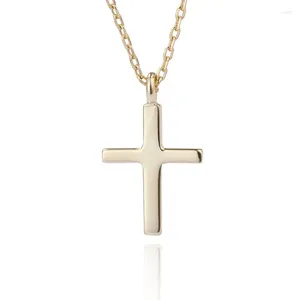 Anhänger Einfache Heilige Kreuz-Halskette aus 925er-Sterlingsilber