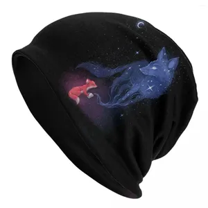 Berretti Cappelli a cuffia celestiali Moon Star Night Cappellini casual Cappello lavorato a maglia da palestra unisex per adulti Design primaverile Elastico termico