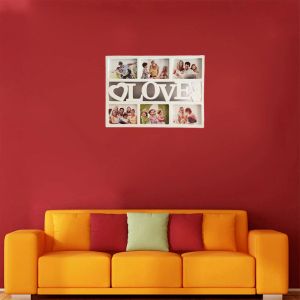 Рамка Collage Picture Frame Love Photo Rame отображает шесть 6 -дюймовых изображений