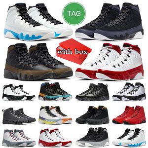 Sapatilhas 9 9s Homens Sapatos de Basquete Treinadores Pó Azul Luz Azeitona Fogo Vermelho Partícula Cinza Racer Azul Mens Sports