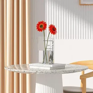 Vasos vasos de flor clara vaso criativo acrílico transparente planta decorativa moderna para sala de presente de casamento