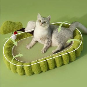 Kot Scratcher Bed Cat Scratcher Pad Sisal Nest Pet Pet Poduszka do drapania kota do śpiącego kota na kanapę spoczynkową Kitty 240301