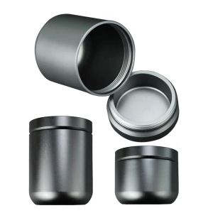 Verktyg liten kapacitet förtjockning aluminium legering tätning förvaring flaska bärbar te kaffeböna förvaringstank lufttätt container mat kit