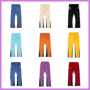 Designer dżinsowe męskie spodnie galerie dresowe sprężyste speckled druk damski para luźne wszechstronne spodnie kobiet 55