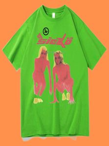 Men039s Tshirts Nowy sicko urodzony z bólu Tshirt Hip Hop Vintage Rap Men Kobiety moda harajuku tshirts