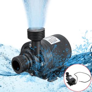 Bombas Ultra Silencioso Bomba de Água Mini DC 12V 19W 800L/H Motor sem escova submersível Bomba de água Aquário Ponteiro Fonte para o tanque de peixes