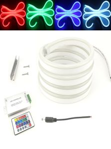 DC 12V LED Şerit RGB Neon Light 5050 DIY Ruban 80ledsm Reklam Dükkanı Penceresi Mektupları EL LIGHTING DECORATEVE8451814