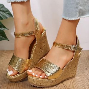 Sandals Ladies Shoes On Sale 2024 Fashion Roman Retro Women's Summer Wedge Outdoor Casual Women Fish Mouth Zapatos