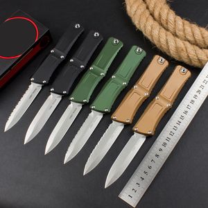 High End AUTO Tactical Knife D2 Stone Wash Blade CNC Aviation Aluminum Handles Pocket Knives Outdoor Camp Hunt Automatic Man's Gift EDC Tools