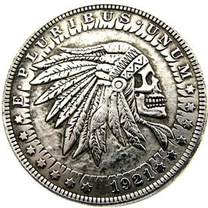 HB25 Hobo Morgan Dollar skull zombie skeleton Copy Coins Brass Craft Ornaments home decoration accessories313M