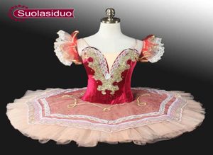 Women Melberry Velvet Professional Tutu أصفر باليه Tutu Dance Girls Pancake Sleeping Beauty Ballet Tutu SD00066560582