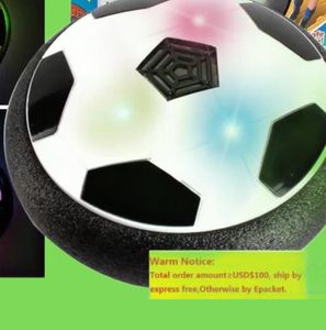 Novelbelysning Fantastiska barnleksaker Hover Soccer Ball med färgglada LED -lätta pojkar flickor barnvandringsfotboll för inomhus utomhus8460155