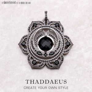 Anhänger Halsketten Anhänger Schwarz Milz Chakra Swadhisthana Neuer Schmuck 925 Sterling Silber Zubehör Geschenk für FrauenL242313