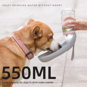 Matning fällbar husdjur Dog Water Bottle Bowl Bortable Drink