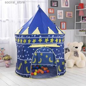 Tents Toy Kids 3 in 1 Tenda spaziatura spaziale Tenda da yurta Casa portatili per bambini Ocean Ball Pool Ship Ship Pold Tent Ball Pool L240313