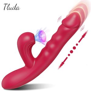 Kadınlar için itme klitoral emme vibratör, enayi enayi klitoris stimülatörü güçlü g spot yapay penis seks oyuncakları kadın yetişkin malları 240227