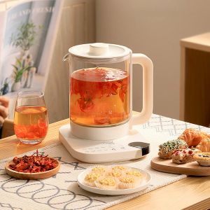 Araçlar 2023 YENİ 1.8L TIMED Yüksek Kaliteli Isıya Dayanıklı Cam Çay Tatlı Pot TeAware Kung Fu Çay Kettle Kahve Ev Ofis Potu 220V