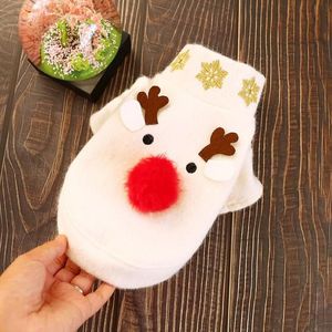 Abbigliamento per cani Cappotto Naso grosso Alce Abbigliamento invernale Caldo cucciolo Maglione Natale Felpe con cappuccio Giacca per Yorkshire Terrier Christmas220i