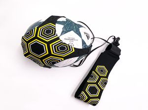 最高品質のサッカーボールソロキックベルトトレーナートレーニング機器トレーナーフットボールキネティックエラスティックコードストレッチバレーボールベルト1402710