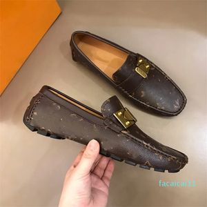 High Quality Mens Leather Designer Dress Shoes Gentle Men Flats Casual Comfort Breath Loafers Big Size 6.5-12