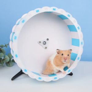 Tekerlekler hamster tekerleği kaymaz sessiz evcil hayvan malzemeleri gerbils fareler rotatory kafes aksesuar spor oyuncak sincap koşu tekerleği egzersiz