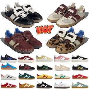 Designer 00s Suede Dark Pony Green Bold Shoes Og ljusblå Silk Red Pink Fusion White Black Gum Scarpe Bonner Leopard Tonal Nylon Wales Bonner.