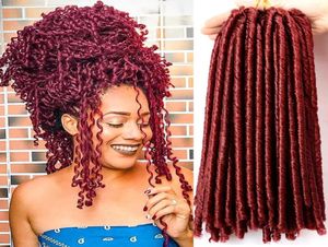 Lans falso locs crochê cabelo 70gpcs deusa cigana 14 Polegada pré looped em linha reta macio locs dreadlock tranças extensão de cabelo ls079601795