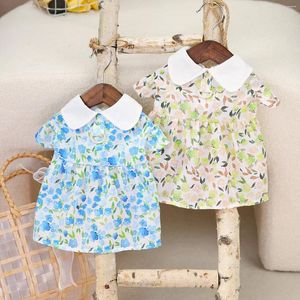 Vestuário para cães pequenos cães florais princesa vestido primavera verão roupas para animais de estimação doce bichon yorkshire bonito impresso filhote de cachorro gato saia fina