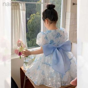 Girl's Dresses Kids Dress Party Fancy Princess Party Holiday for 1-10Ys Baby Floral Outfit ldd240313