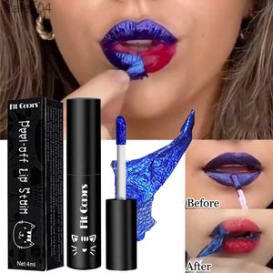 Lipstick 5 Colors Peel Off Lip Gloss Amazing Non-Stick Cup Matte Velvet Liquid Lipstick Waterproof Lasting Tear-Off Red Lip Tint Makeup 240313