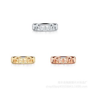 Designer-Ring im Tiffay- und Codi-Stil, weiblich, ausgehöhlt, breite Version, Schmuck, Persönlichkeit, Paar, Hochzeitspaar