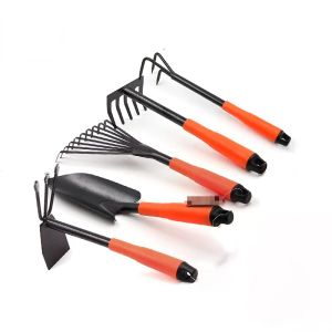 Accessories 1pcs Digging Collect Loose Debris Professional Home Steel Durable With Ergonomic Grip Garden Rake Hand Tool Fan Leaf