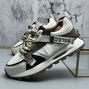 Kläddesigners bröllop diamanter festskor mode vit snörning andas andliga sneakers runda tå tjock botten fritid promenad loafers w46 7088