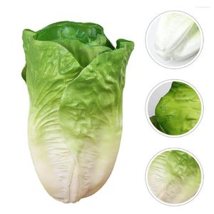 Decorative Flowers Simulated Vegetables Artificial Lettuce Simulation Models Props Decorations Realistic Fake Pu Showcase Display Plants