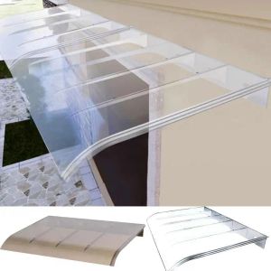 Gazebos Front Door Canopy Heavy Duty Exterior Window Awning Canopy Transparent anopy Outdoor Patio Awning Kit UV Rain Snow Protection