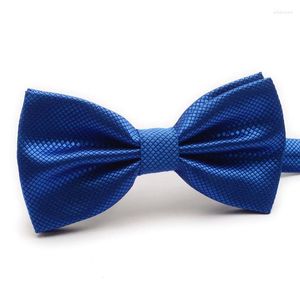 Bow Ties 2024 Fashion Blue For Men Wedding Neck Tie Bowtie Cravat Business Shirt Butterflies Gravata