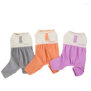 Dog Apparel Spring Autumn Jumpsuit Puppy Outfit Poodle Bichon Frise Schnauzer Maltese Small Clothes Pet Clothing Pajamas Rompers