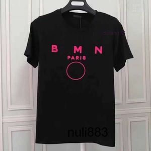 Balmanly a maniche asiatiche Uomo Estate ballmainly Abbigliamento Camicia ballman Designer balmin Donna Moda balmani Nero Rosso Top Lettera Stampa di alta qualità Tshirt s GIOCO