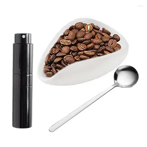 TEA TRAYS Kaffebönor Dosering Cup Spray Bottle and Dispensing Containers Separator Vessel Tools Espresso Accessories