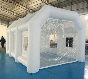 wholesale Free ship Portable white Inflatable Spray Booth Tents Car Parking Tent Truck bus paint painting Workstation