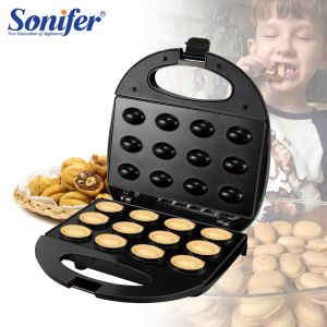 Schaar Elettrico Torta di Noci Waffle Maker con Noci 12 Fori Cottura di Biscotti da Cucina Fare per Cottura Business Noci Waffle Sonifer