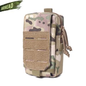 Sacos ao ar livre tático pacote de telefone móvel ventilador militar caso titular caminhadas multifuncional molle edc bolsa correndo cintura saco do telefone