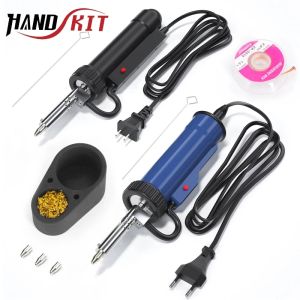 Dicas Adt03 Pistola de Desoldering Portátil Conjunto de Sugador de Solda Bomba de Vácuo Elétrica Profissional Automático Remover Ferramentas de Soldagem de Estanho